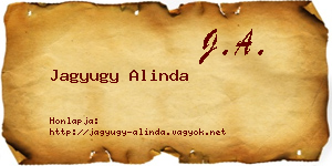 Jagyugy Alinda névjegykártya